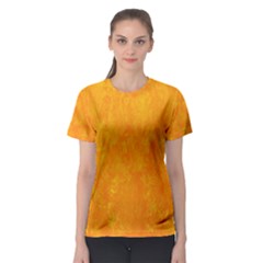 Background-yellow Women s Sport Mesh T-Shirt