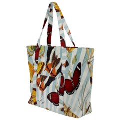 Butterfly-love Zip Up Canvas Bag by nateshop