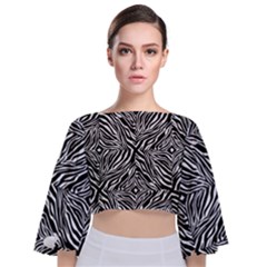 Design-85 Tie Back Butterfly Sleeve Chiffon Top by nateshop