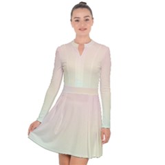 Pastel , Purple, Pink, Blue, Light, Mix Long Sleeve Panel Dress by nateshop