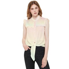 Pastel , Purple, Pink, Blue, Light, Mix Frill Detail Shirt