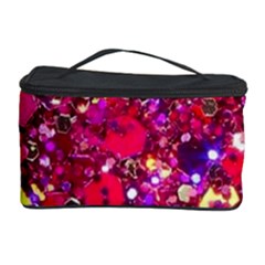 Pink Glitter, Cute, Girly, Glitter, Pink, Purple, Sparkle Cosmetic Storage Case by nateshop