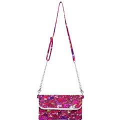 Pink Glitter, Cute, Girly, Glitter, Pink, Purple, Sparkle Mini Crossbody Handbag