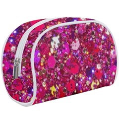 Pink Glitter, Cute, Girly, Glitter, Pink, Purple, Sparkle Make Up Case (Large)