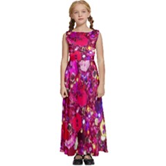 Pink Glitter, Cute, Girly, Glitter, Pink, Purple, Sparkle Kids  Satin Sleeveless Maxi Dress