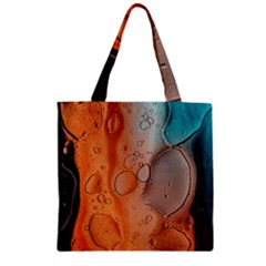 Water Screen Zipper Grocery Tote Bag by nateshop