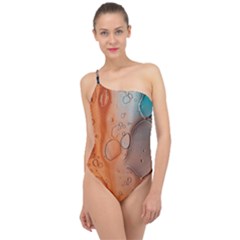 Water Screen Classic One Shoulder Swimsuit by nateshop