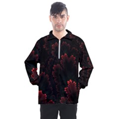 Amoled Red N Black Men s Half Zip Pullover by nateshop