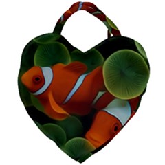 Fish Giant Heart Shaped Tote by nateshop