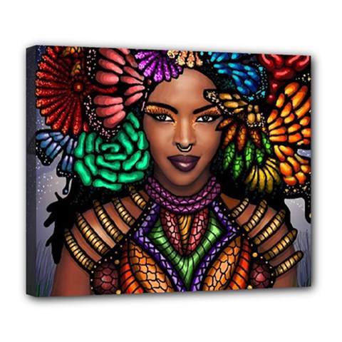 Gelila-metiti-mesfin-art-feature-03 Deluxe Canvas 24  X 20  (framed) by exoticexpressions