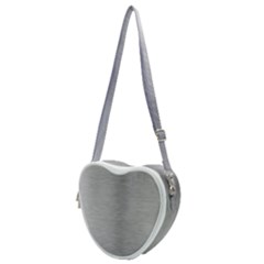 Aluminum Textures, Horizontal Metal Texture, Gray Metal Plate Heart Shoulder Bag