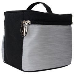 Aluminum Textures, Horizontal Metal Texture, Gray Metal Plate Make Up Travel Bag (big) by nateshop