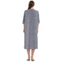 Aluminum Textures, Horizontal Metal Texture, Gray Metal Plate Women s Cotton 3/4 Sleeve Night Gown View4