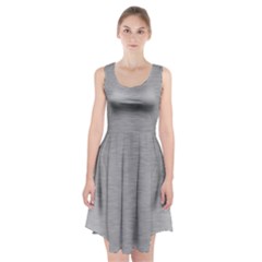 Aluminum Textures, Horizontal Metal Texture, Gray Metal Plate Racerback Midi Dress by nateshop