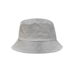 Aluminum Textures, Horizontal Metal Texture, Gray Metal Plate Inside Out Bucket Hat (kids) by nateshop