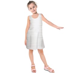 Aluminum Textures, Polished Metal Plate Kids  Sleeveless Dress