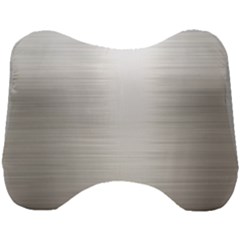 Aluminum Textures, Polished Metal Plate Head Support Cushion