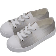 Aluminum Textures, Polished Metal Plate Kids  Low Top Canvas Sneakers