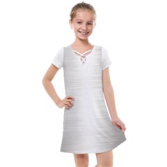 Aluminum Textures, Polished Metal Plate Kids  Cross Web Dress by nateshop