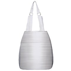 Aluminum Textures, Polished Metal Plate Center Zip Backpack by nateshop