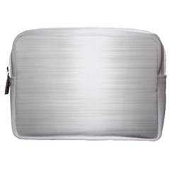 Aluminum Textures, Polished Metal Plate Make Up Pouch (Medium)