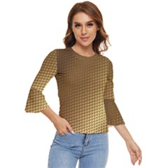 Gold, Golden Background ,aesthetic Bell Sleeve Top
