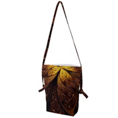 Gold, Golden Background Folding Shoulder Bag by nateshop