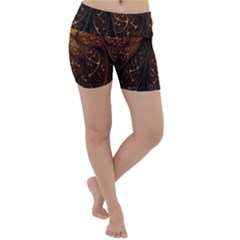 Gold, Golden Background Lightweight Velour Yoga Shorts by nateshop