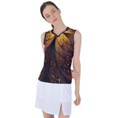 Gold, Golden Background Women s Sleeveless Sports Top by nateshop