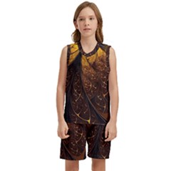 Gold, Golden Background Kids  Basketball Mesh Set by nateshop