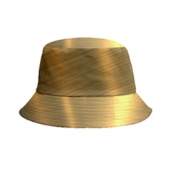 Golden Textures Polished Metal Plate, Metal Textures Inside Out Bucket Hat by nateshop