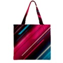 Pink-blue Retro Background, Retro Backgrounds, Lines Zipper Grocery Tote Bag View2