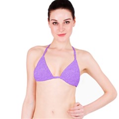 Purple Paper Texture, Paper Background Classic Bikini Top by nateshop