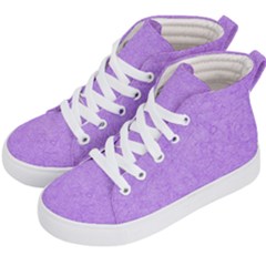 Purple Paper Texture, Paper Background Kids  Hi-top Skate Sneakers by nateshop