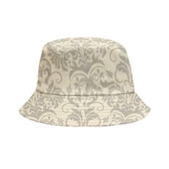 Retro Texture With Ornaments, Vintage Beige Background Bucket Hat by nateshop