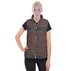 Black Leather Texture Leather Textures, Brown Leather Line Women s Button Up Vest