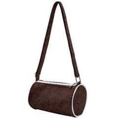 Black Leather Texture Leather Textures, Brown Leather Line Mini Cylinder Bag by nateshop