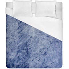 Blue Grunge Texture, Wall Texture, Blue Retro Background Duvet Cover (california King Size) by nateshop