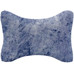 Blue Grunge Texture, Wall Texture, Blue Retro Background Seat Head Rest Cushion