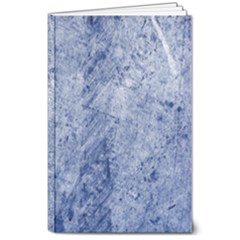Blue Grunge Texture, Wall Texture, Blue Retro Background 8  X 10  Softcover Notebook