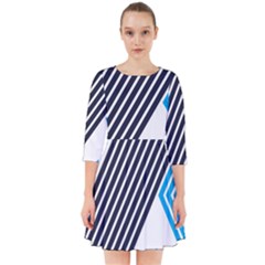 Blue Lines Background, Retro Backgrounds, Blue Smock Dress by nateshop