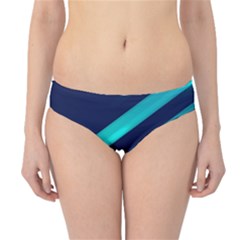 Blue Neon Lines, Blue Background, Abstract Background Hipster Bikini Bottoms