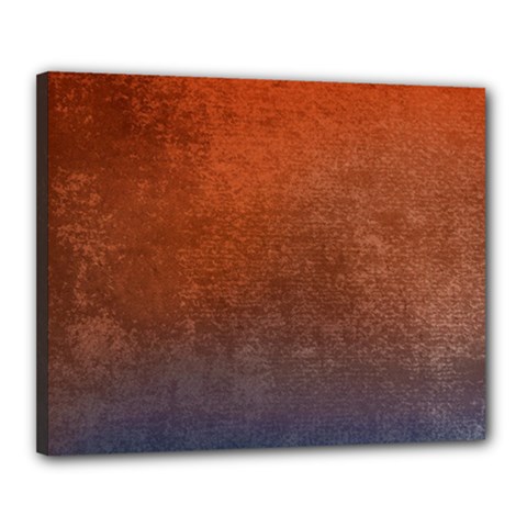 Orange To Blue, Abstract, Background, Blue, Orange, Canvas 20  X 16  (stretched) by nateshop