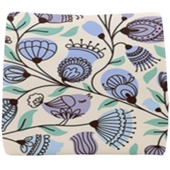 Retro Texture With Birds Seat Cushion