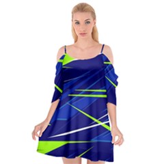 Abstract Lightings, Grunge Art, Geometric Backgrounds Cutout Spaghetti Strap Chiffon Dress by nateshop