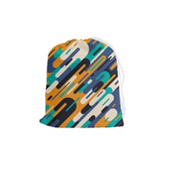 Abstract Rays, Material Design, Colorful Lines, Geometric Drawstring Pouch (medium) by nateshop