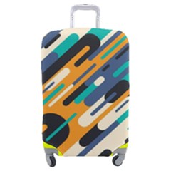 Abstract Rays, Material Design, Colorful Lines, Geometric Luggage Cover (Medium)