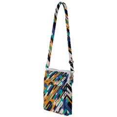 Abstract Rays, Material Design, Colorful Lines, Geometric Multi Function Travel Bag by nateshop