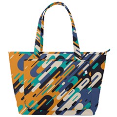 Abstract Rays, Material Design, Colorful Lines, Geometric Back Pocket Shoulder Bag  by nateshop