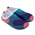 Blue Geometric Background, Abstract Lines Background Kids  Sock-Style Water Shoes View3